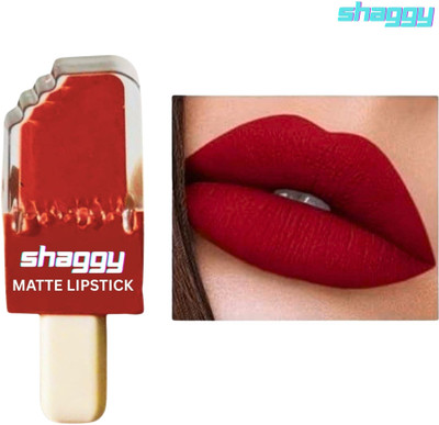 SHAGGY Red matte liquid lipstick waterproof and trending( pack of 1)575(Red, 12 ml)