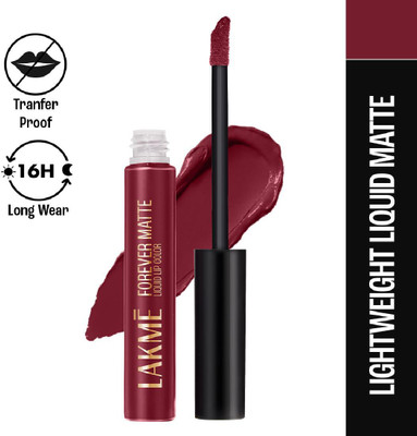 Lakmé Matte Liquid Lipstick, Smudgeproof & Lasts For 20Hrs(Red Sangria, 5.6 ml)