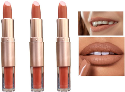 Luipui MATTE LIP WEIGHTLESS LIQID & CRAYON 2 IN 1 LIPSTICK LIGHT BROWN-3(LIGHT BROWN, 12 g)