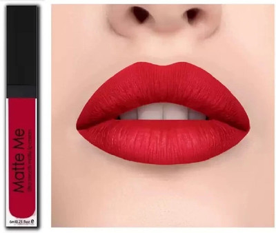 FLORERO Matte Non Transfer Liquid Lipstick, Long Lasting & Lightweight(red, 6 ml)