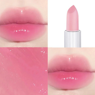manasona Transparent Jelly Lipstick For Perfect Touch Smooth Texture Glossy Pink(Glossy Pink, 3.6 g)