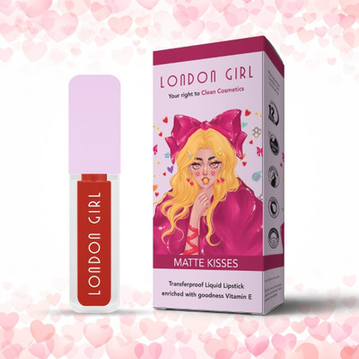 London Girl Matte Kisses Long Lasting Liquid Lipstick Waterproof | Transferproof | Matte(Soho 09 - Rusty Orange, 3.5 ml)