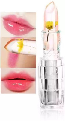 HUZURLU Soft Jelly Flower Lipstick Temperature Change-08(YELLOW, 3.6 g)