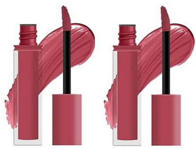 Luipui Amazing matte finish long lasting light brown lipstick for matte look pack of 2(Light Brown Shade, 14 ml)