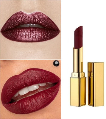 BLUEMERMAID MAROON SHINY SHIMMERY CREAMY MATTE LIPSTICK(MAROON, 3.6 g)