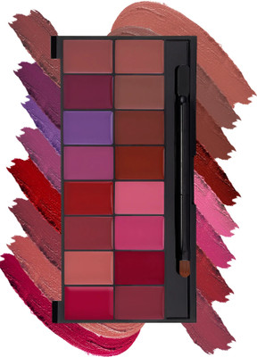ADJD 16 Colors Professional Moisturizing+Long Lasting Soft Smooth Lipstick Pallet(MULTI COLOR, 36 g)