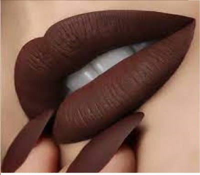 Luipui new BEAUTIFULL DARK BROWN COLOR MATTE LIPSTICK PACK OF 1(brown, 6 g)