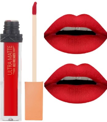 GABBU LIQUIDMATTE LIPSTICK LONG LASTING & WATERPROOF BEST MATTE LIPSTICK MAKEUP(RED-ORANGE, 9 ml)