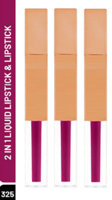 Luipui PREMIUM MATTE NON-DRYING & SMUDGE PROOF MATTE LIPSTICK PACK OF 3(CROWN OF THORNS, 21 ml)