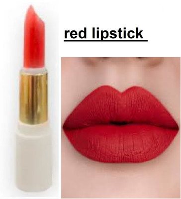 Luipui red matte look crayon pack of 1 waterproof(red, 6 g)