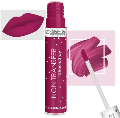 FORFOR Star Long Last Liquid Lipstick Super Pigmented Waterproof(Berry Magenta, 2.5 ml)