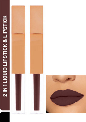 Luipui MATTE CRUSH SUPER STAY LONG LASTING, FULL COVERAGE LIPSTICK PACK OF 2(CROWN OF THORNS 311, 14 ml)