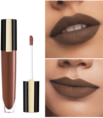 Latixmat Liquid Matte Lipstick Transferproof, Long Lasting & Non Drying & Hydrating(Brown, 5 ml)