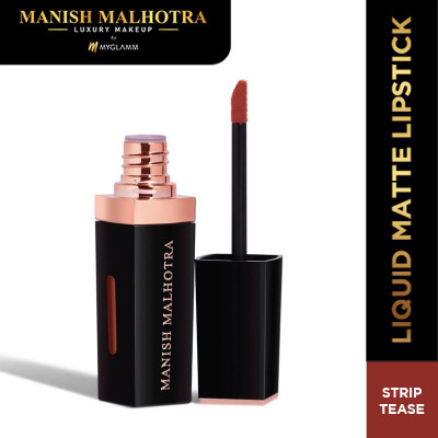MyGlamm Manish Malhotra Beauty Liquid Matte Lipstick(Strip Tease, 7 g)