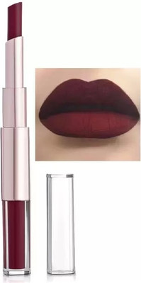 Jiwoo Non Transfer 2 in 1 dark maroon liquid Matte Long Lasting Lipstick(MAROON, 12 ml)