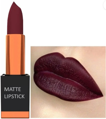 DARYUE Long Lasting Non Transfer Creamy Matte Lipstick DARK MAROON(DARK MAROON, 3.5 g)