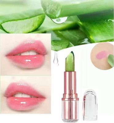 DARVING Jelly Flower Natural Ultra Magic Change Temperature Mood Lipstick(GREEN, 3.6 g)