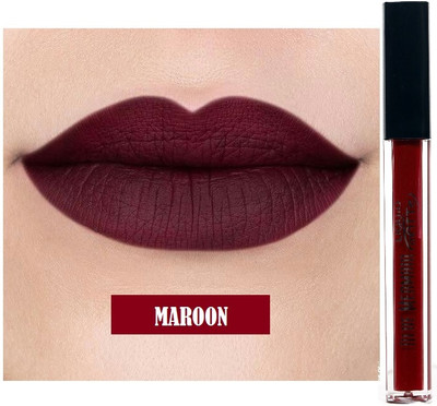 BLUEMERMAID BEST MAROON COLOR MATTE LIQUID LIPSTICK WATERPROOF FORMULA(MAROON, 6 ml)