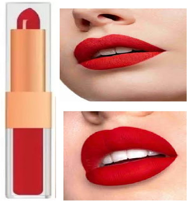 Luipui 2 in 1 red lipstick waterproof and long lasting pack of 1(2 in 1 red color lipstick, 6 g)