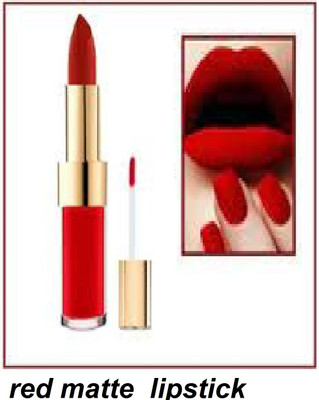 Luipui red matte lipstick pack of 1 best for lady waterproof(red, 6 g)