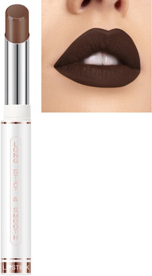 HUZURLU Non_Transfer Matte Lipstick(dark coffee, 3.8 g)