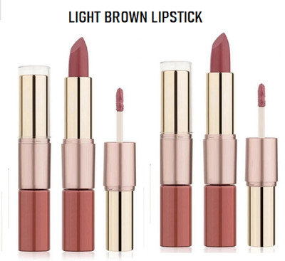 Luipui MATTE 2 IN 1 BROWN COLOR LIPSTICK(LIGHT BROWN, 14 ml)