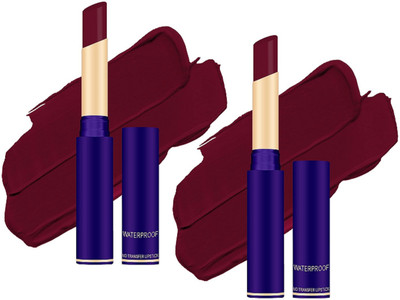 HUZURLU Velvet Finish Matte Lipstick Highly Pigmented with Smooth Application(Mexican red, 8 g)
