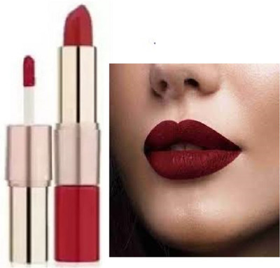 Luipui 2 in 1 maroon matte awesome lipstick pack of 1(maroon, 6 g)