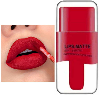 manasona Non Transfer Waterproof Longlasting Liquid Matte Lipstick(Tomato Red, 3.5 ml)
