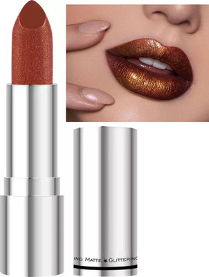 GFSU - GO FOR SOMETHING UNIQUE STYLISH LOOK SHIMMERY SPARKLE LIPSTICK LONG WEAR LIPSTICK(BROWN, 3.6 g)