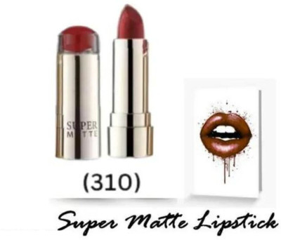 RED4 R4 Super matte maroon lipstick 1pcs(maroon, 10 g)