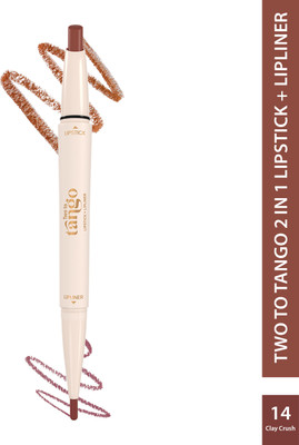 Glam21 Two To Tango Lipstick+LipLiner Duo | Smudgeproof Non-Transfer Matte Finish(Clay Crush, 0.65 g)
