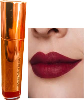 Luipui SMOOTH MAROON LIQUID MATTE FINISH LIPSTICK PACK OF 1 WATERPROOF(MAROON, 6 ml)