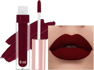 AFARAXIA Use Non Transfer Waterproof Super Stay Matte Liquid Lipstick(Maroon, 6 ml)