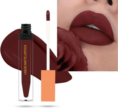 GULGLOW99 Waterproof Long Lasting Lipstick for Ultra Matte Liquid Lip Color(CRANBERRY, 9 ml)