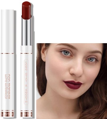 Emijun Crayon Lipstick Velvet Soft Long Lasting Non-Transfer Chill maroon(Chill maroon, 3.8 g)