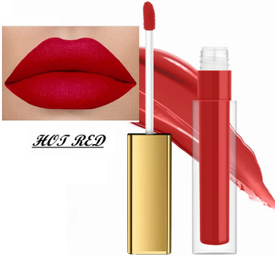 GABBU Best Color Lipstick up to 12 Hours Stay | Matte Finish | Waterproof(RED, 4 ml)