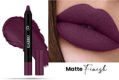 GABBU Creamy Lipstick Smudge Proof Long Lasting Butter Smooth Lip Crayon Lipsticks(DEEP PURPLE, 3.5 g)