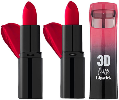 ADJD Velvet Matte High Pigmented Lipstick(Bright Red, 10 g)