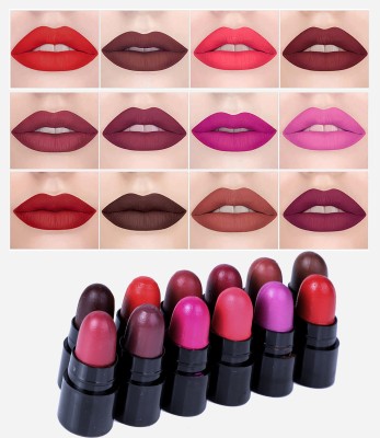 PINNER MAHIIII LOOK MATTE MINI LIPSTICK SET OF 12(Multicolor, 17.5 g)