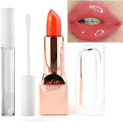 GFSU PINK LIPSTICK WITH SHINY LIP GLOSS(RED, 3.6 g)