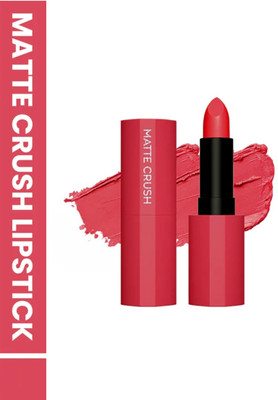 Luipui Trending matte finish long lasting lipstick for matte look pack of 1(PINK, 6 g)