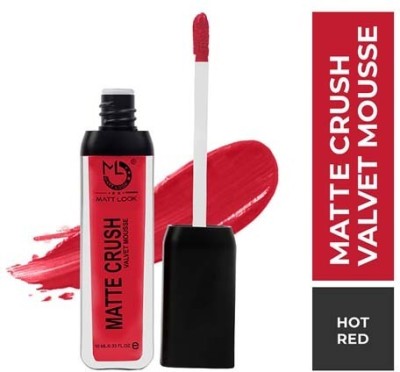 MATTLOOK Matte Crush Velvet Mousse Lipstick(05 Hot Red, 10 ml)