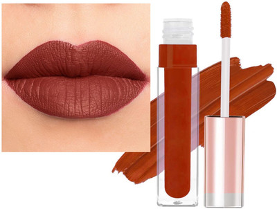 tanvi27 Intense Waterproof Long Lasting Matte Finish Dusky Red Lipstick(Dusky Red, 6 ml)