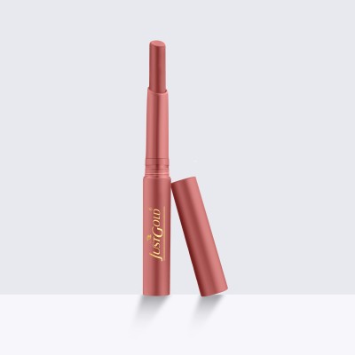 JUSTGOLD Long Lasting Creamy matte lipstick with nourishment of vitamin E and Aloe vera(L25 Lilac, 4 g)