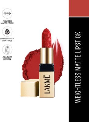 Lakmé Rouge Bloom Powder Matte Bullet Scarlet Rose 209(Scarlet Rose, 4 g)