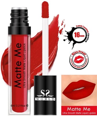 SSworld MATTE RED LIPSTICK FK(RED, GLOSSY RED, SHINNER RED, TAMATTO RED, LIPSTICK, 6 ml)