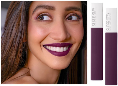 tanvi27 highly pigmented Matte Liquid Lipstick is long wearing Combo(purple, 7.6 ml)