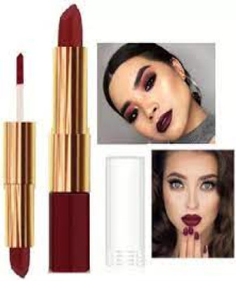 Luipui maroon 2 in 1 matte waterproof awesome long lasting(maroon, 6 g)