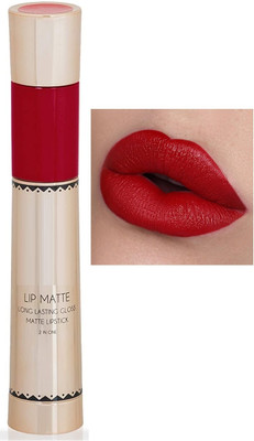 Arcanuy Soft Matte Long Stay Lipstick 2 IN 1 dual matte(RED, 8 ml)